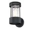 Westinghouse Fixture Wall Outdoor 60W Mosley, Textured Black Clear Crackle Glass 6114600 - alternate 4